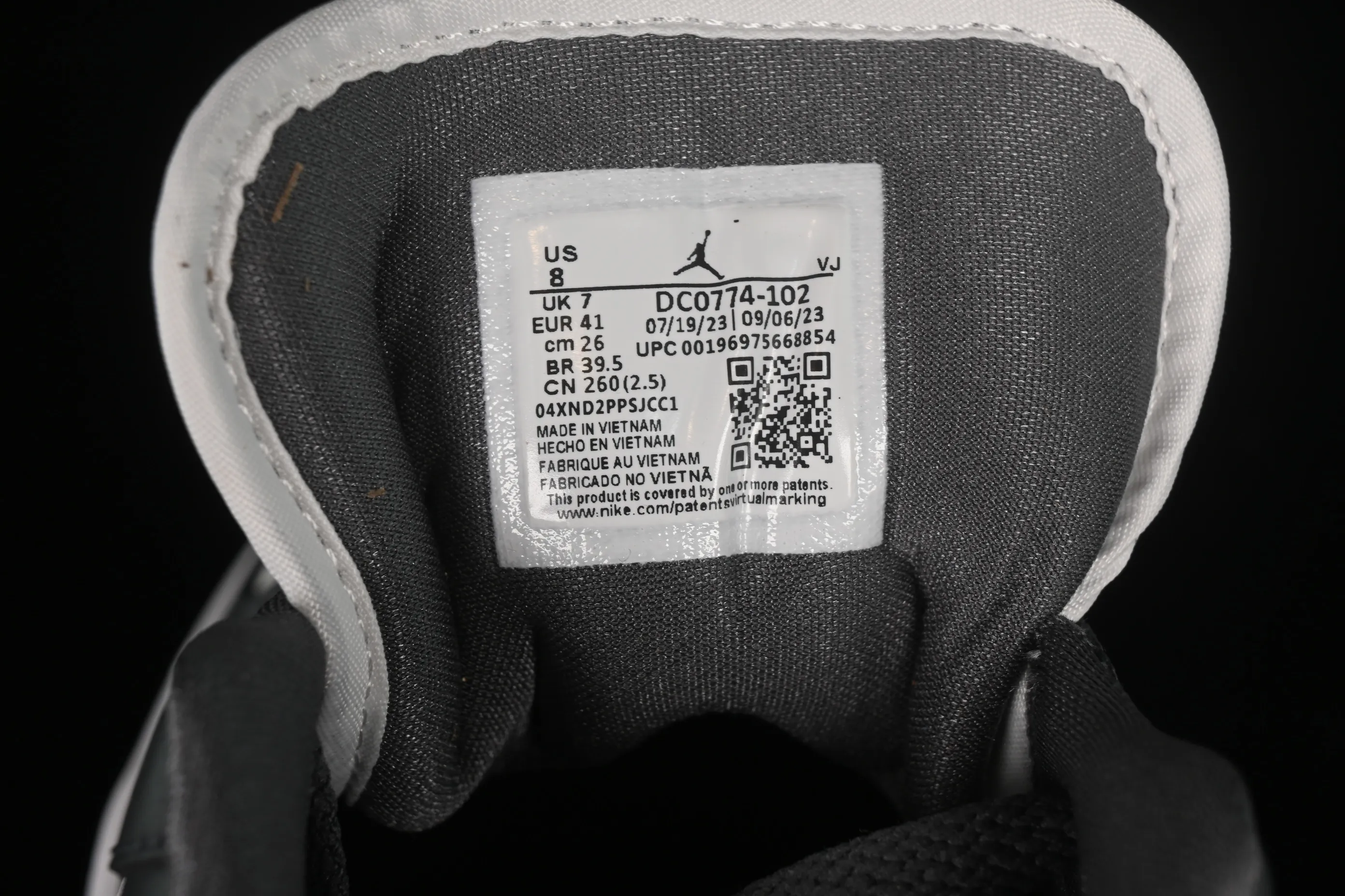 All categories Air Jordan Jordan series basketball shoes Air Jordan 1 Low Air Jordan 1 Low "Dark Grey" AJ1 Joe 1 dark gray white low-top cultural and casual sneakers DC0774-102
